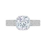 14 Kt White Gold Carizza Boutique Bridal Engagement Ring