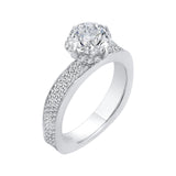 14 Kt White Gold Carizza Boutique Bridal Engagement Ring