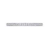14 Kt White Gold Carizza Bridal Wedding Band