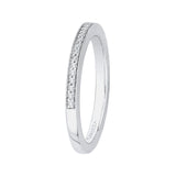 14 Kt White Gold Carizza Bridal Wedding Band