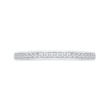 14 Kt White Gold Carizza Bridal Wedding Band