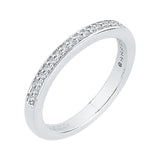 14 Kt White Gold Carizza Bridal Wedding Band