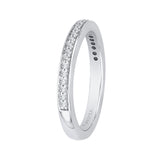 14 Kt White Gold Carizza Bridal Wedding Band