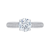 14 Kt White Gold Carizza Boutique Bridal Engagement Ring