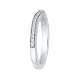 14 Kt White Gold Carizza Bridal Wedding Band