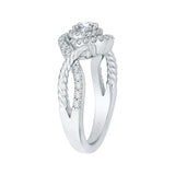 14 Kt White Gold Carizza Boutique Bridal Engagement Ring