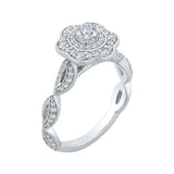 14 Kt White Gold Carizza Boutique Bridal Engagement Ring