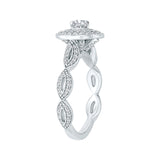 14 Kt White Gold Carizza Boutique Bridal Engagement Ring
