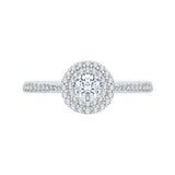 14 Kt White & Yellow Gold Carizza Boutique Bridal Engagement Ring