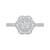 14 Kt White Gold Carizza Boutique Bridal Engagement Ring