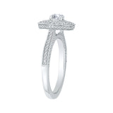 14 Kt White Gold Carizza Boutique Bridal Engagement Ring