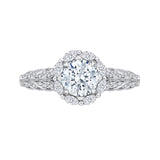 14 Kt White Gold Carizza Boutique Bridal Engagement Ring