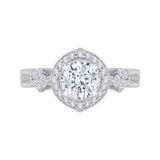 14 Kt White Gold Carizza Bridal Engagement Ring