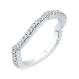 14 Kt White Gold Carizza Boutique Bridal Wedding Band