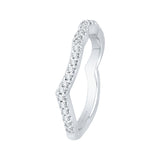 14 Kt White Gold Carizza Boutique Bridal Wedding Band