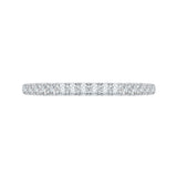 14 Kt White Gold Carizza Bridal Wedding Band