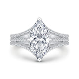 18 Kt White Gold Carizza Boutique Bridal Engagement Ring