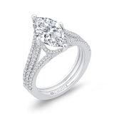 18 Kt White Gold Carizza Boutique Bridal Engagement Ring