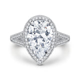 18 Kt White Gold Carizza Boutique Bridal Engagement Ring