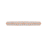 14 Kt Rose Gold Carizza Bridal Wedding Band