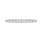 14 Kt White Gold Carizza Bridal Wedding Band