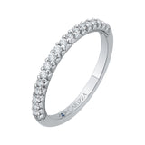 14 Kt White Gold Carizza Bridal Wedding Band