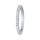 14 Kt White Gold Carizza Bridal Wedding Band