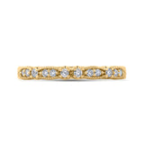 14 Kt Yellow Gold Carizza Bridal Wedding Band