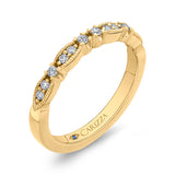 14 Kt Yellow Gold Carizza Bridal Wedding Band