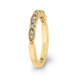 14 Kt Yellow Gold Carizza Bridal Wedding Band