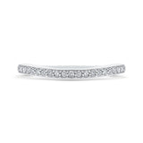 14 Kt White Gold Carizza Bridal Wedding Band