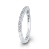 14 Kt White Gold Carizza Bridal Wedding Band