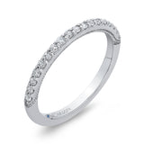 14 Kt White Gold Carizza Bridal Wedding Band