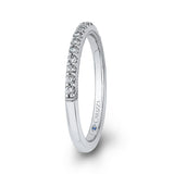 14 Kt White Gold Carizza Bridal Wedding Band