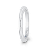 14 Kt White Gold Carizza Bridal Wedding Band