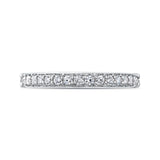 14 Kt White Gold Carizza Bridal Wedding Band