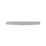 14 Kt White Gold Carizza Bridal Wedding Band
