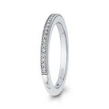 14 Kt White Gold Carizza Bridal Wedding Band