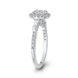 14 Kt White Gold Carizza Bridal Engagement Ring