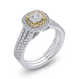 10 Kt White & Yellow Gold Luminous Ring Ring