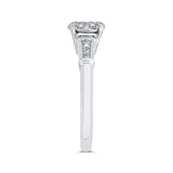 14 Kt White Gold Luminous Ring Engagement Ring