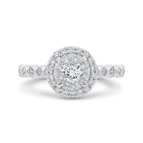 14 Kt White Gold Luminous Ring Engagement Ring