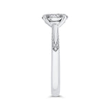 14 Kt White Gold Luminous Ring Engagement Ring