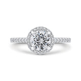 14 Kt White Gold Carizza Bridal Engagement Ring