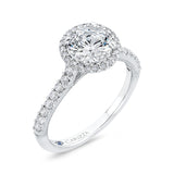 14 Kt White Gold Carizza Bridal Engagement Ring