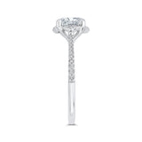 14 Kt White Gold Carizza Bridal Engagement Ring