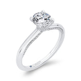 14 Kt White Gold Carizza Bridal Engagement Ring