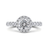 14 Kt White Gold Carizza Bridal Engagement Ring