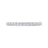 14 Kt White Gold Carizza Bridal Wedding Band