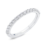 14 Kt White Gold Carizza Bridal Wedding Band